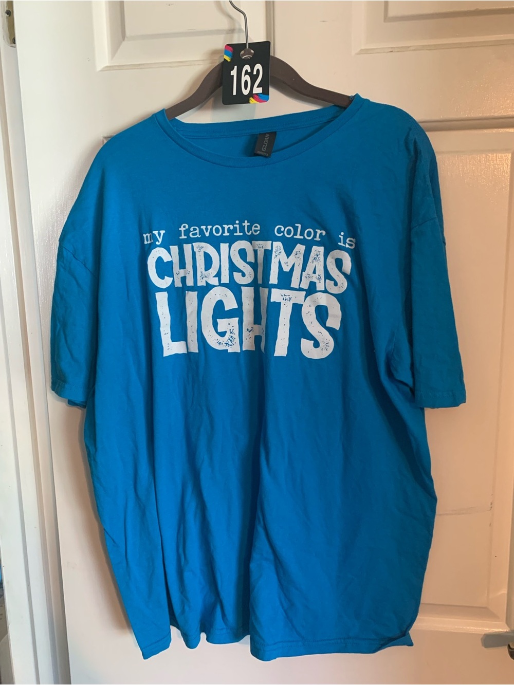 Gildan Softstyle Turquoise Blue Tee with Black Tag